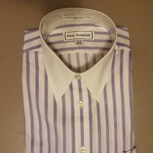 Paul Fredrick Purple Dress Shirt Size 15-33